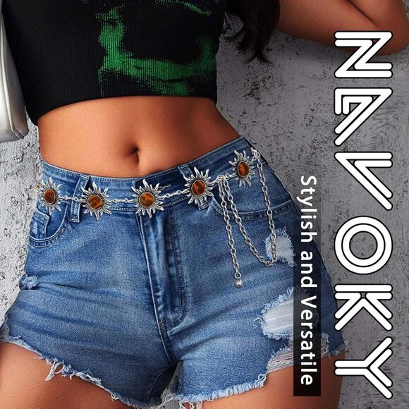 Sun Belt Body Chain Adjustable Belly Bracelet for Women Festival Beach Wear - Picture 6 of 6